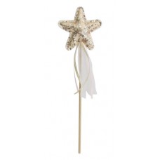 Sequin Sparkle Star Wand - Gold